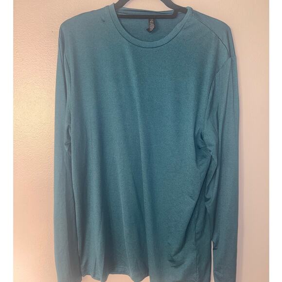 Zella-Long Sleeve Work Out Shirt-**Small Hole on Shoulder-M-Great Condition - Picture 1 of 4